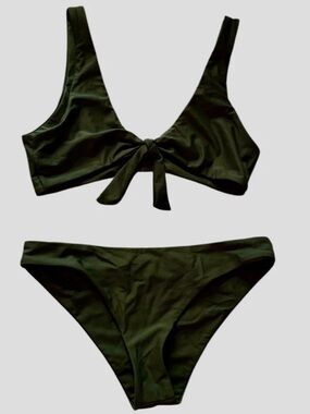 Zaful Swim Olive Green Sexy Bikini Size Small (4)